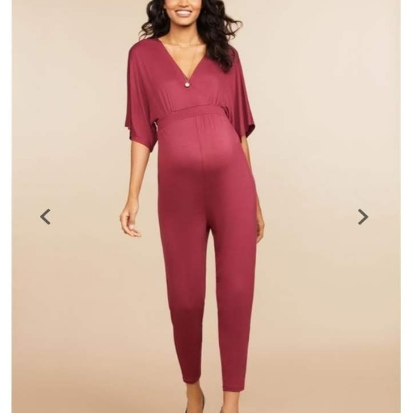Jessica Simpson Wrap Maternity Jumpsuit